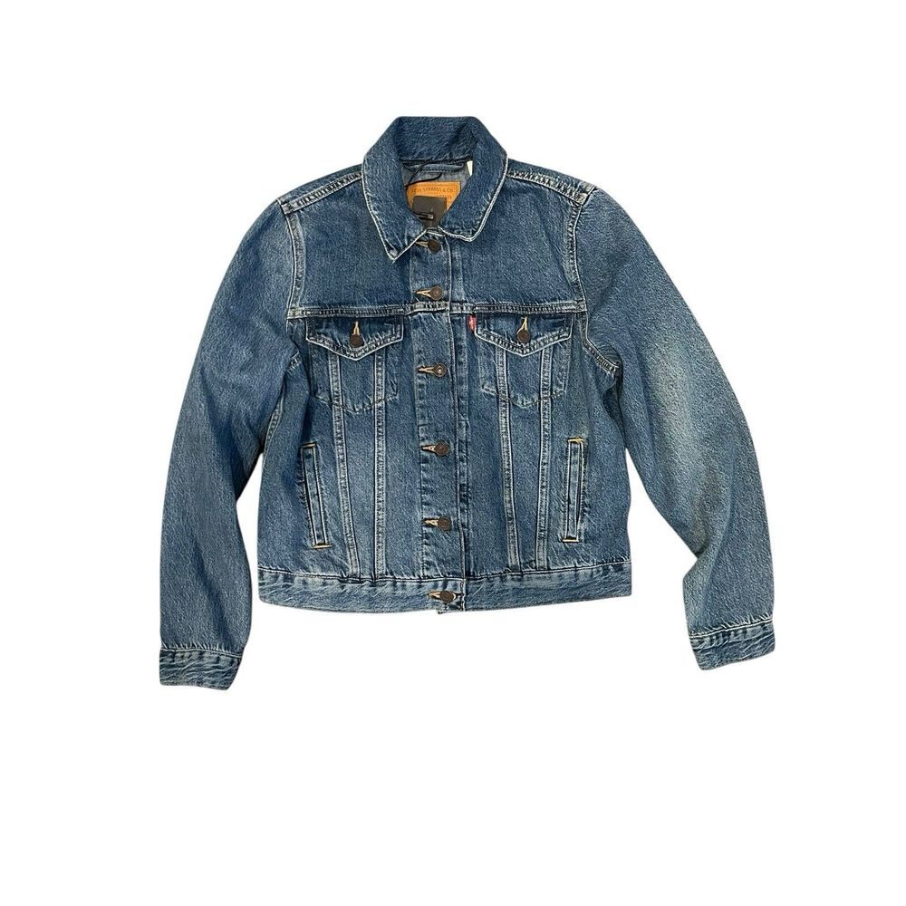 Levi's Trucker Jacket Medium Wash Modern Type 3‎ Denim Jacket, Size Medium